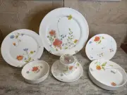 Mikasa “Just Flowers” Bone China-7 PC Complete Set VolumeDiscounts-Brand New!