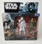 Star Wars The Force Awakens Poe Dameron vs First Order Snowtrooper Figures