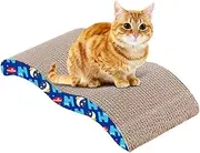 Mumoo Bear Cardboard Cat Scratcher Pad With Door Clips, Catnip Bed, Scratching Board - Furniture Protector