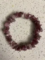Lepidolite Crystal Chip Bracelet
