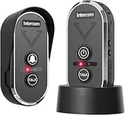 PANDAAR Wireless Intercom Doorbell,4900ft Intercom System for Home Use,Waterproof door intercom with Rechargeable Battery,3 Volume Levels,20 Ringtones,Two Way Intercom for Home Classroom
