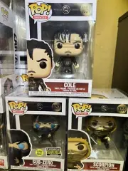 Funko Pop Mortal Kombat Bundle Scoroion, Sub Zero, Cole ❤️‍❤️‍❤️‍
