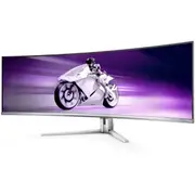 Evnia 49M2C8900 49" Class Dual Quad HD (DQHD) Curved Screen Gaming OLED Monitor - 32:9 - Textured White - 48.9" Viewable - OLED - Quantum Dot OLED -