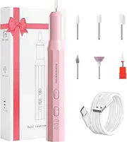 XunmotorYao Electric Nail Cutter Professional Electric Nail File for Gel Nails 20000 rpm Adjustable Speed USB Rechargeable Pedicure Manicure Set Pink