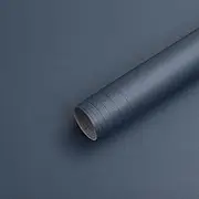 HeloHo 118"X15.7" Solid Dark Blue Vinyl Wallpaper, Peel and Stick, Removable, Waterproof, 12.9 sq.ft, Living Room, Bedroom Decor