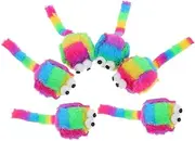 POPETPOP Cute Plush Mouse Toy Lifelike Catnip Toy Kitten Teething 6 Pack Engage Your Feline Friend
