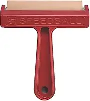Speedball Soft Rubber Brayer with Plastic Frame, 4-Inch Size