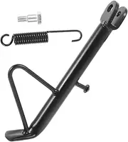 GANAZONO Quick Install Motorcycle Kickstand Lightweight Iron Material Stable Comfortable Use Side Stand for Scooter