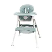 在飛比找PChome24h購物優惠-兒童餐椅 餐桌 可調節多功能可折疊便攜式寶寶餐椅 贈加厚椅墊