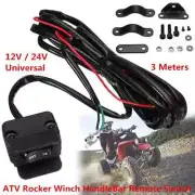 1x Universal ATV/UTV Winch Rocker Switch Handlebar Control Line Warn Accessories