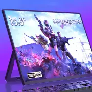 SIBOLAN S3-C72 15.6 Inch 1080P Portable Monitor Type-C HDTV 3.5mm AUX Gaming Display Screen HDR 16:9 Low Blue Light for