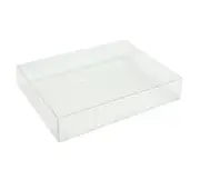 100 Pack of 15*15*4cm Clear PVC Plastic Folding Packaging Small rectangle/square Boxes for Wedding Jewelry Gift Party Favor Model Candy Chocolate Soap Box