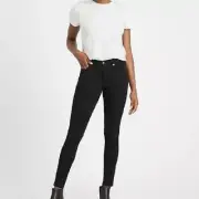 Banana Republic Skinny Ankle Black Stretch Jean Zero Gravity Size 26 US 2 NWT