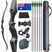 40lbs 60" Archery Takedown Recurve Bow Set Bow Hunting Adult Shoot Target Right