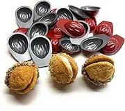 CULIMI Mini Tart Pan Walnut - 20 pcs Set Oreski Russian Form - Moldes Tartaletas Non-stick Coating