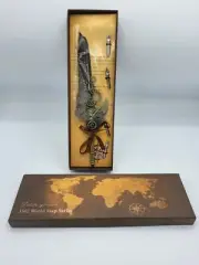 VTG Dolin Youpin 1502 World Map Series Sreampunk Feather Ink Pen Calligraphy Set