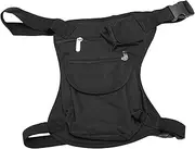 OKJHFD Drop Leg Bag Adjustable Straps Canvas Motorcycle Cycling Thigh Pouch Fanny Pack for Outdoor Hiking Travel Climbing