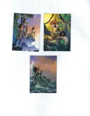 1994 Boris Vallejo Best of Boris All Chromium Triadmiration 3 card set