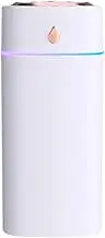 Folpus Desktop Humidifier Personal with Atmosphere Light Auto Shut Off Quiet Mini Mist Humidifier for Bedroom SPA Indoor Table Car, White