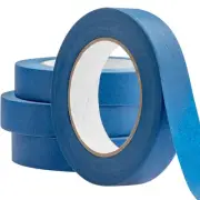 No-Residue 1 Inch, 60 Yard Blue Painters Tape 4 Pk. Easy-Tear, Pro-Grade Remo...