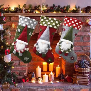 聖誕襪掛件 聖誕樹掛飾 派對禮物袋 雪人老人裝飾聖誕節兒童糖果袋子