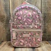 UGG DANNIE II MINI CLEAR BACKPACK ~ BROWN SPOTTY LEOPARD STARFISH PINK
