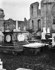 New 8x10 Civil War Photo: Graveyard of the Ruined Circular Church in Charleston