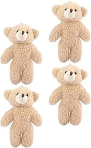 Kisangel Cute Plush Bear Pendants Key Chain Charms Stuffed Animal Bag Ornaments