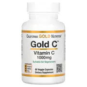 California Gold Nutrition Gold C Vitamin C 1000mg 60 Veggie Capsules