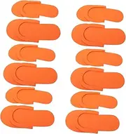 OSOLADY 12Pairs Disposable Slippers for Salon Spa Random Color Flops Soft Material Lightweight Convenient for Guests Home Use Travel