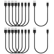 Short USB C Charger Cable 1ft Bulk 10-Pack, to Type C Phone Fast...