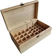 Eigell Wood Essential Oil Storage Box Cosmetic Display Stand 36 Bottles Essential Oil Shelf