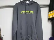 SPYDER (RETRO LOGO) MENS HOODED SWEATSHIRT (XL) NW/$70 TAG GRAY AWESOME!
