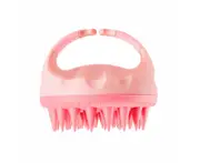 Hair Scalp Massager Brush Massaging Shampoo Brush Shower Scrubber Bath Cleaner Pink