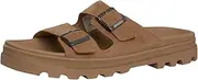 [Palladium] Men's Dunelite Riviera Suede Sandals, Dear Brown