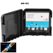 Alcad VHF/UHF 24dB Gain Masthead Amplifier 4G Filter LTE AM-183