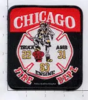 Illinois - Chicago Engine 83 Truck 22 Ambulance 31 IL Fire Dept Patch
