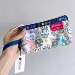 樂播詩LESPORTSAC TOKIDOKI 公仔系列 糖心宇宙 8105 手掛繩多夾層化妝包 零錢包 收納包 降落傘防