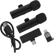 MUELODSIC Portable Wireless Collar Microphone for Outdoor Streaming Dual Device Support Noise Cancelling Clip Lapel Mic for Interviews and Recording Lightweight Design