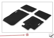 MINI COUNTRYMAN R60 Floor Mat Set 51472182711 2182711 NEW GENUINE