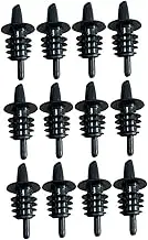 LAPYAPPE 12Pcs PVC Wine Pourers Stylish Bottle Stoppers for Easy Insertion Minimize Overflow for Bartenders and Home Use