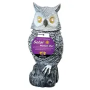 Solar Snow Owl with Flashing Eyes, Rotating Head, Hoot Sound, Motion Detector