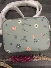 BN Coach Mini Camera Bag Mystical Floral Print Teal Multi C8699