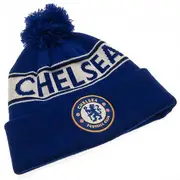 Chelsea FC Official Adults Unisex TX Ski Hat Blue/Grey One Size