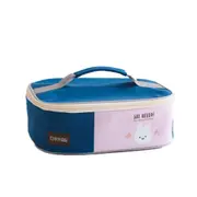 Insulated Small Flat Rectangle Lunch Box Cooler Picnic Food Snack Carry Bag for Kids Women Men Leak Resistant Lunch Handbag