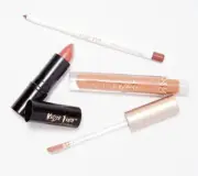 Lip liner & Lip Gloss (brown Nude) & Barely Nude lipstick Belle Beauty by Kim Gr