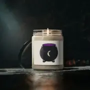Cauldron Moon Witchy Boho Scented Soy Candle, 9oz