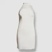 $245 Aidan By Aidan Mattox Women's White Sheath Mini Cocktail Dress Size 4