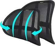 Lumbar Support Back Support for Office Chair 2 Pack Lumbar Support Pillow for Car Chair Back Support with Double Layer Breathable Mesh & Adjustable Straps