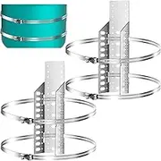 Blulu 2 Set Expansion Tank Mounting Bracket Thermal Expansion Tank Holder with 4 Water Heater Strap Earthquake Straps Nitrogen Propane Tank Holder for 5 Gallon Tank or 13 Inch Diameter Pole
